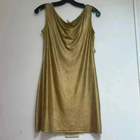 MOSCHINO MARE Gold Dress - Picture 1 of 11